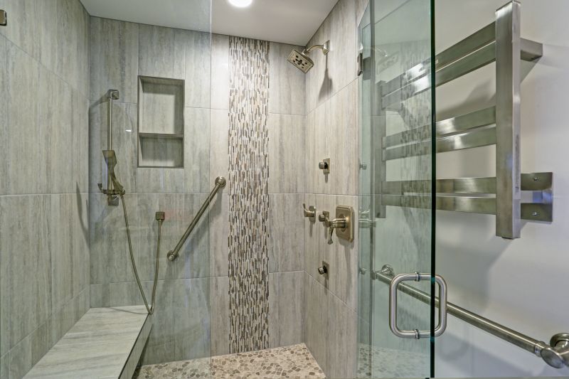Rain Showerhead in Modern Bathroom